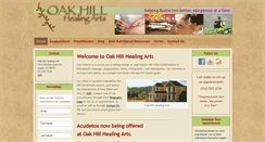 Desktop Screenshot of oakhillhealingarts.com